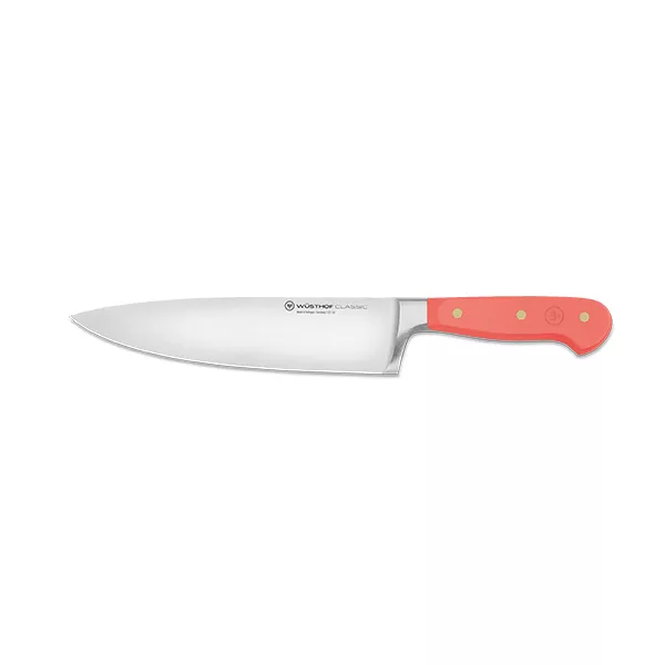 WUSTHOF COOK'S KNIFE FORGED BLADE 20cm CORAL PEACH HANDLE