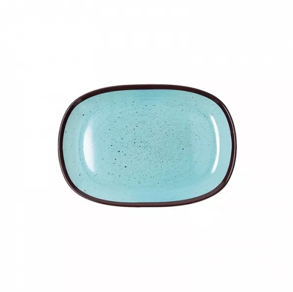 BLUE MELAMINE TRAY cm. 21x13