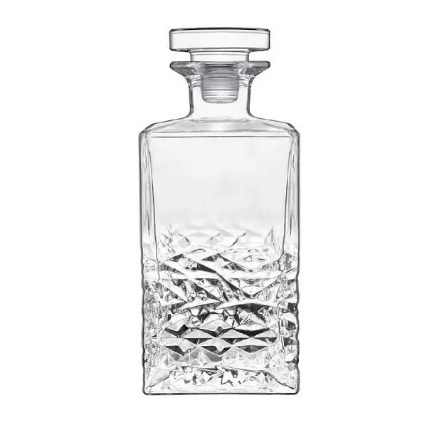 MIXOLOGY GLASS DECANTER BOTTLE WITH CAP LT. 0.75