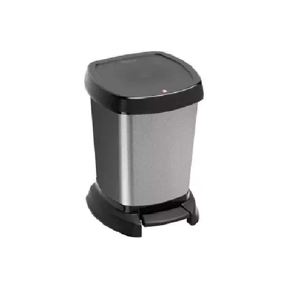 ROTHO PLASTIC PEDAL BIN lt.6 - cm.24x22x29 - CARBON