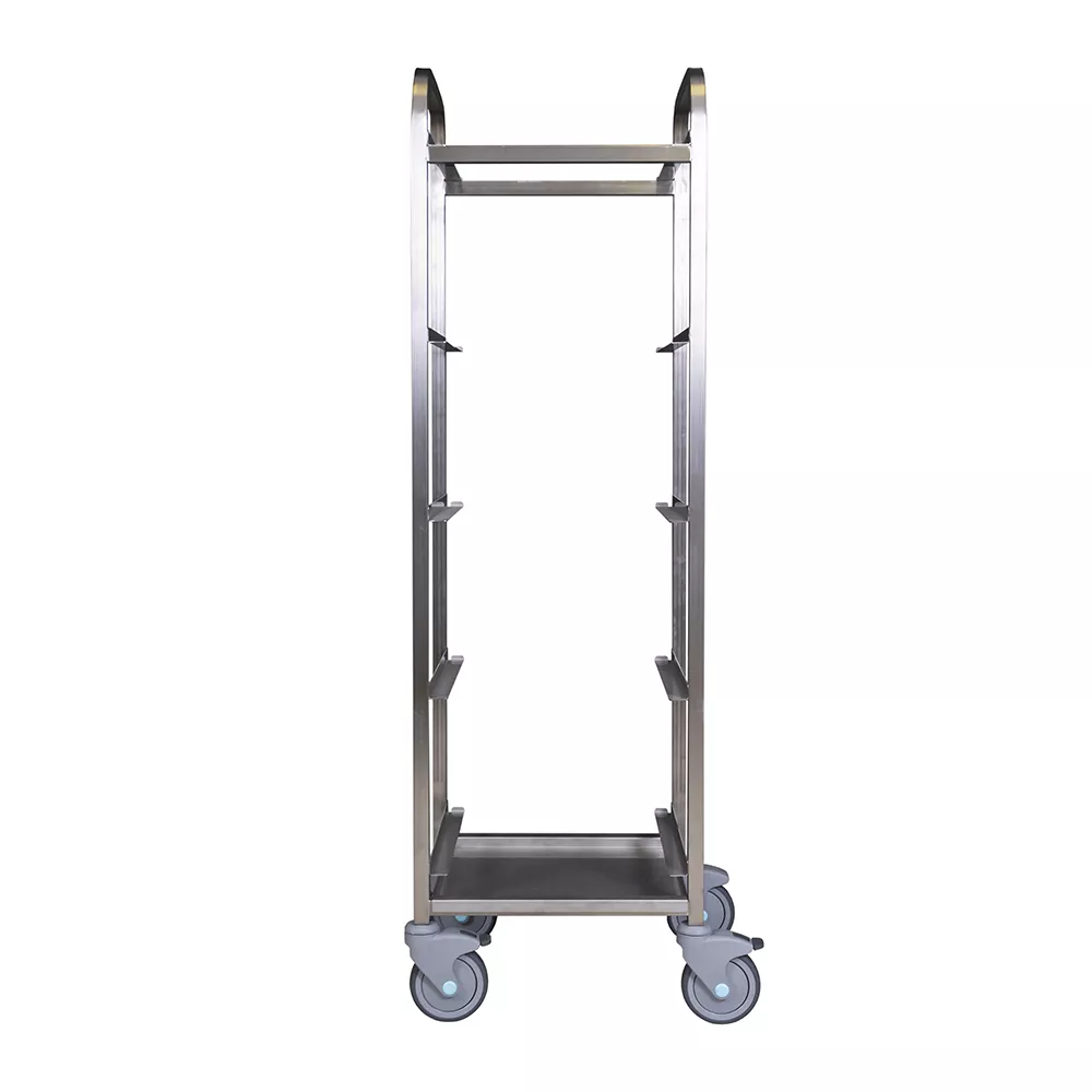 TROLLEY FOR DISHWASHER BASKETS MM.460X430X1300H SUITABLE FOR BASKETS mm400X400 COMPLETE WITH LOWER DRIP COLLECTING PLATE