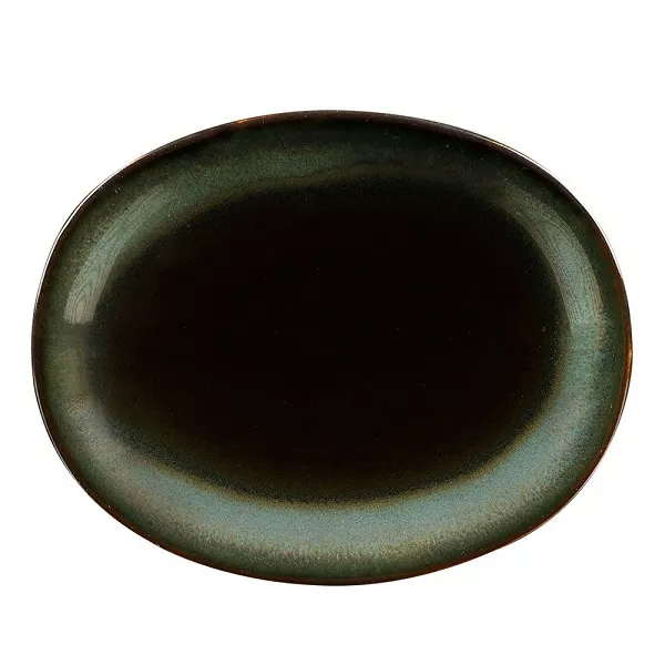 TREND CORTEN OVAL SAUCER cm. 12x10x1.5