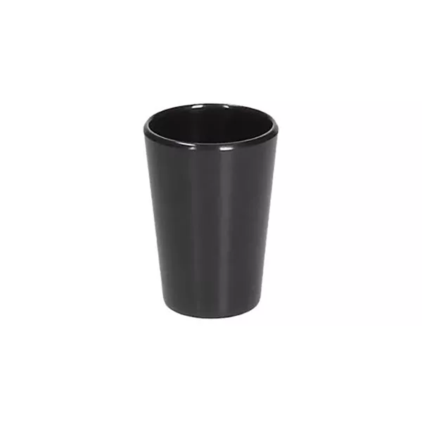 ROUND BLACK MELAMINE CUP cm. 4.5X6--- NET PRICE ---