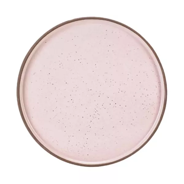 FLAT PLATE CM. 27 PINK BISCUIT