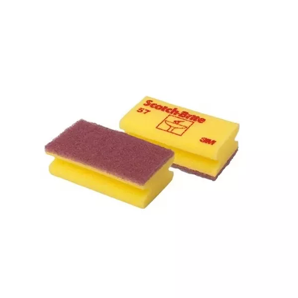 3M SCOTCH-BRITE 57 ANTI-SCRATCH YELLOW SPONGE PACK. PZ.10