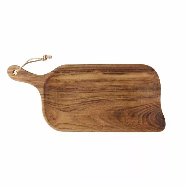 RECTANGULAR RECESSED WOODEN CHOPPING BOARD cm.44x20x2 h