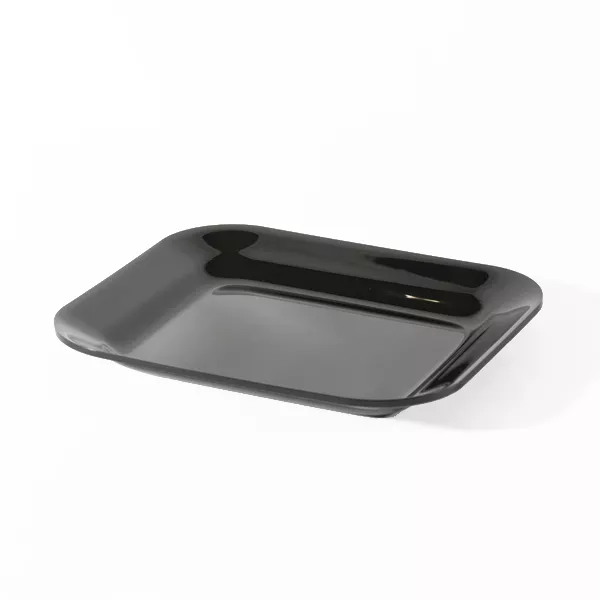 BLACK METHACRYLATE TRAY cm.25x22x3