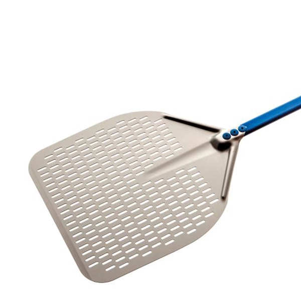 RECTANGULAR PERFORATED PIZZA PEEL - BLUE line - cm.33x33 A-32RF