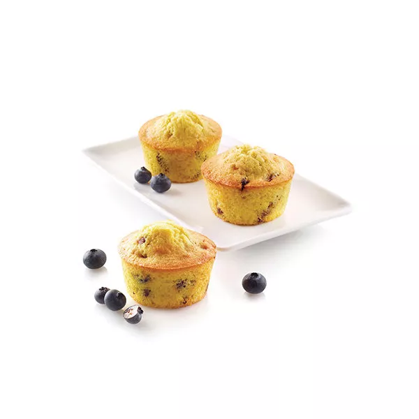 PROFESSIONAL SILICONE MUFFIN FORM FOR 6 cm.6,9x3,5 2