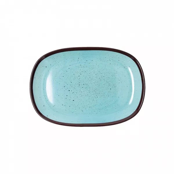 BLUE MELAMINE TRAY cm. 24x16