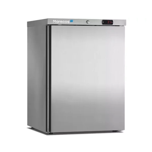 SOTTOPIAN REFRIGERATOR SERIES 150 MARECOS mod. ARV 150 CS TA PO IN STAINLESS STEEL DIMENSIONS mm.600x600x835H TEMPERATURE +1/+8°C - GAS R600A SINGLE PHASE 230V