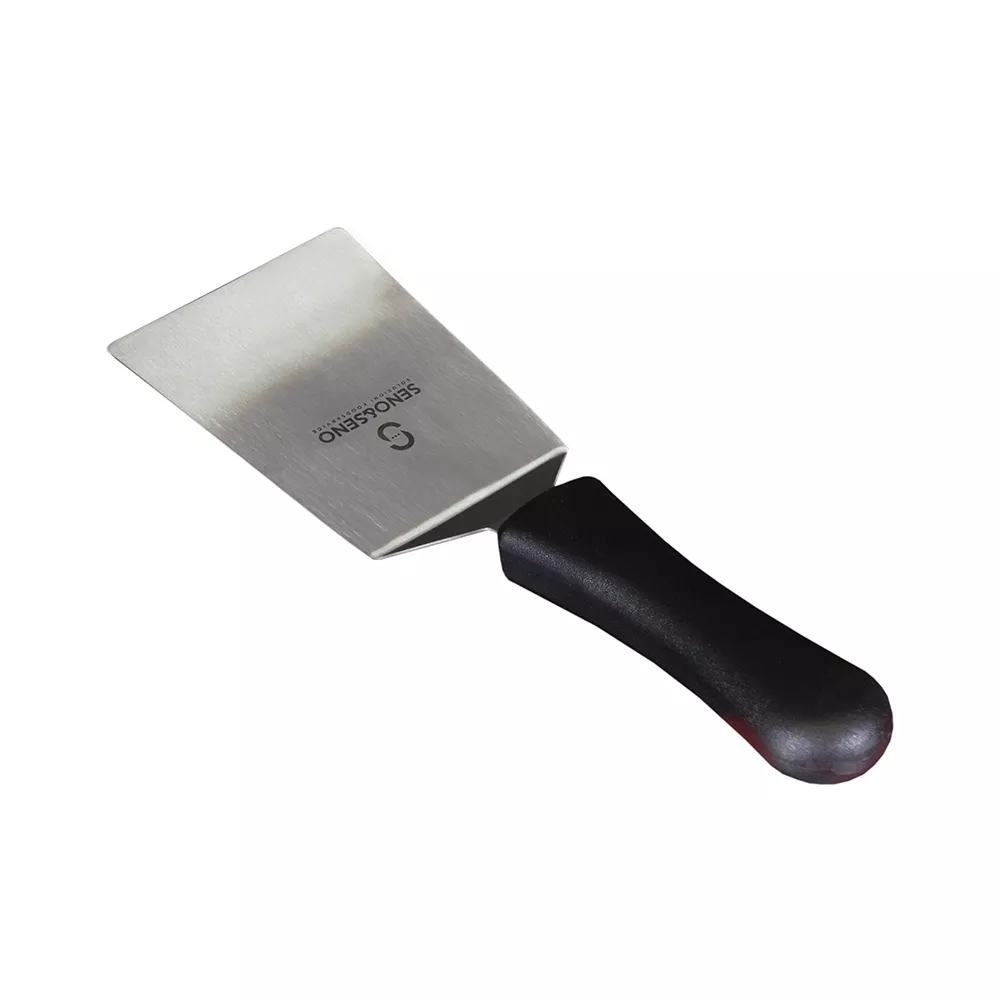 STAINLESS STEEL LASAGNE SPATULA cm.15 BLACK PLASTIC HANDLE 2