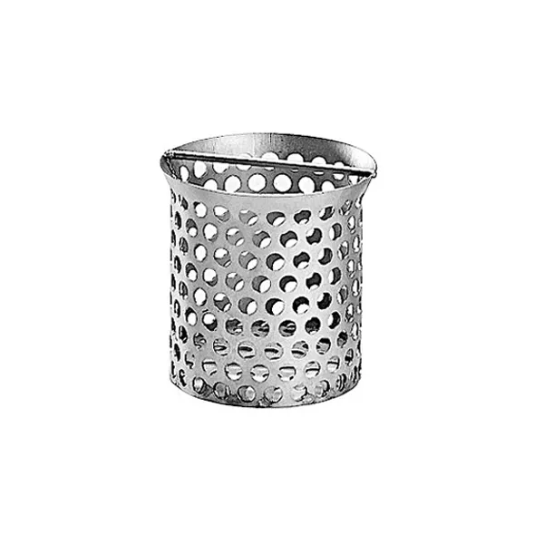 STAINLESS STEEL DRAIN BASKET/FILTER diam. cm. 6.3 FOR SIPHON MANHOLE cm.20x20