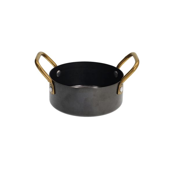 TEX MEX STEEL SERVING CASSEROLE WITH 2 HANDLES AND 12 CM DIAMETER
