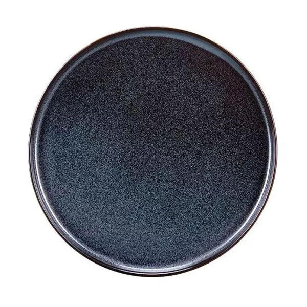 FLAT PLATE CM. 27 BLACK BISCUIT