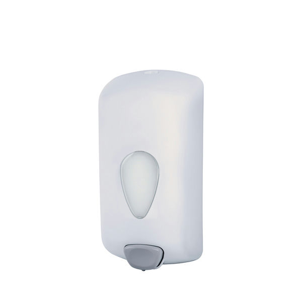 WHITE LIQUID SOAP DISPENSER STILEVO line capacity 1 lt.