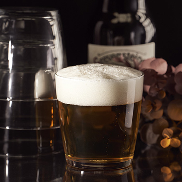 PACK OF 12 pcs. STACKABLE TEMPERED PINT GLASS cl.33 2