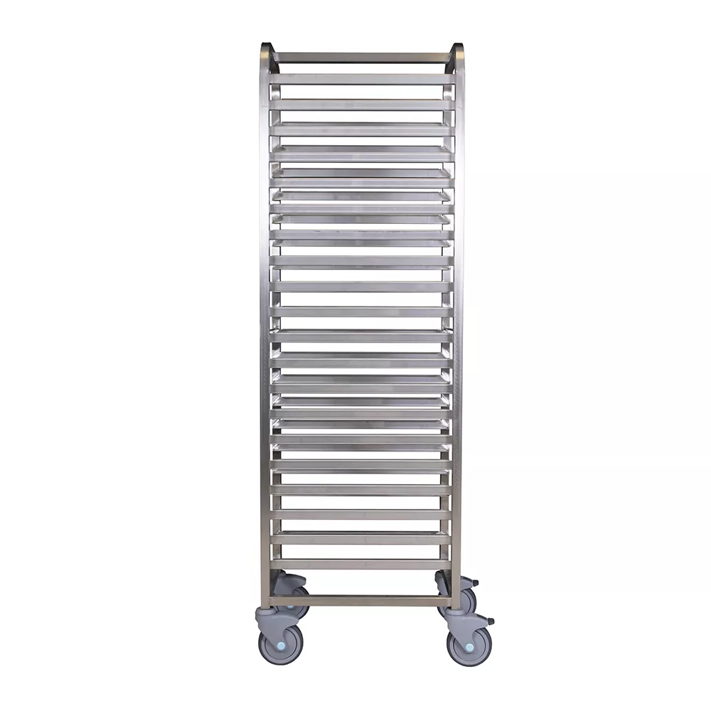 STAINLESS STEEL TROLLEY WITH 20 SPACES FOR GN 1/1 TRAYS