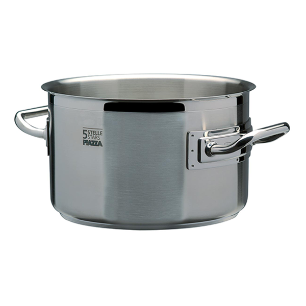 HIGH STAINLESS STEEL CASSEROLE 2 HANDLES cm. 50x32