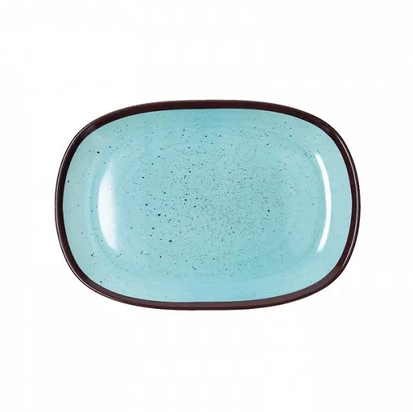 BLUE MELAMINE TRAY cm. 27x19