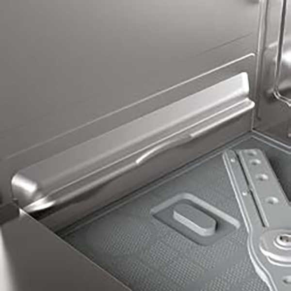 ELECTRIC GLASSWASHER WITH 39x39 BASKET mod. FAST 440D WITH INTEGRATED DISPENSERS - DIM. cm.43.6x53.5x67H SINGLE PHASE 230V POWER. 3.2 kW. 2