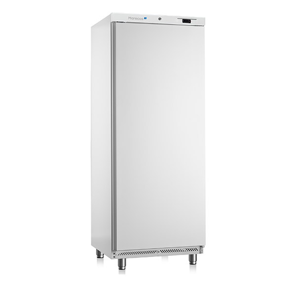 MARECOS 600 SERIES UPRIGHT FREEZER mod. AP 600 N PO IN PAINTED STEEL DIMENSIONS mm.750x750x1880H TEMPERATURE -16/-22°C - GAS R290 SINGLE PHASE 230V