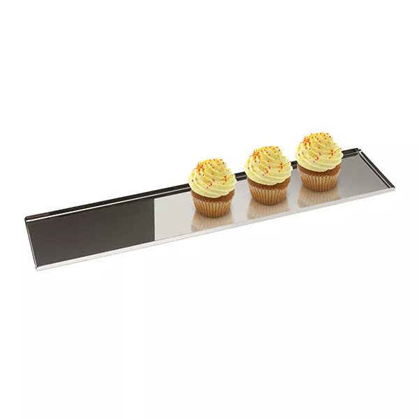 STAINLESS STEEL DISPLAY TRAY cm. 60x10x0.8H
