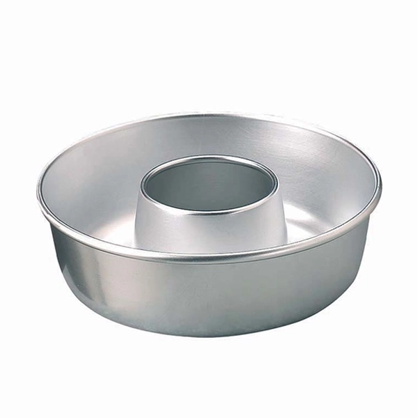 ALUMINUM DONUT MOLD WITH CONCAVE BOTTOM cm.26x8,5