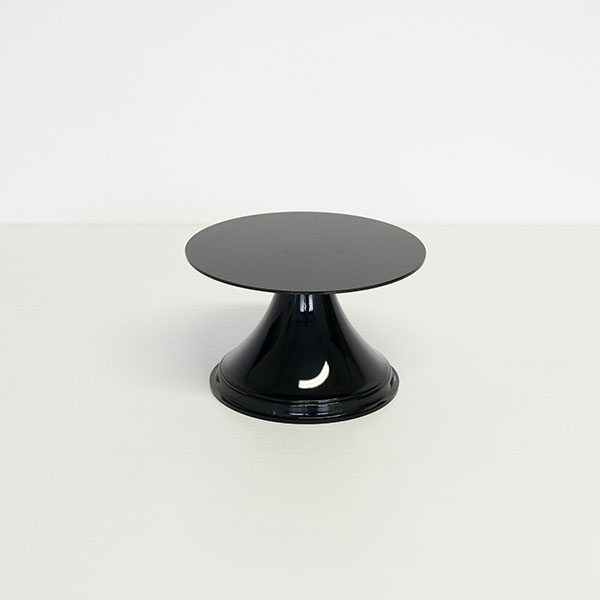 ROUND CAKE STAND BLACK METHACRYLATE diam. cm. 21,5X13,5
