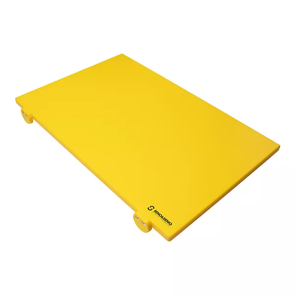 POLYETHYLENE CHOPPING BOARD WITH STOPPER cm.50X40X2 YELLOW 2