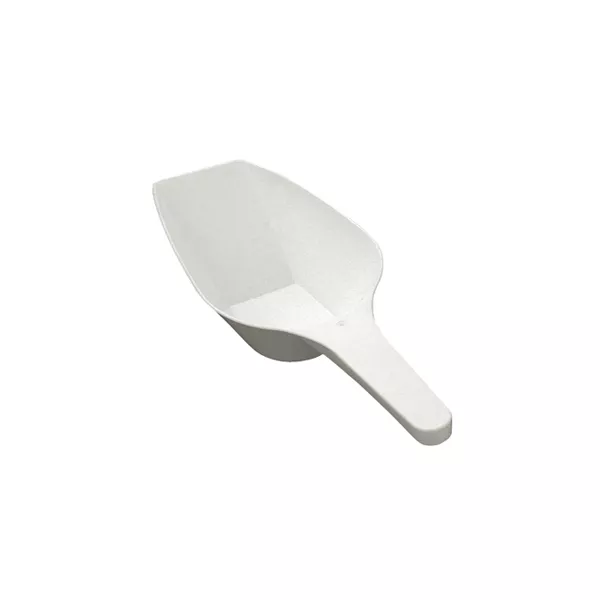 WHITE FLAT PLASTIC Scoop cm.32 Lt.0,50