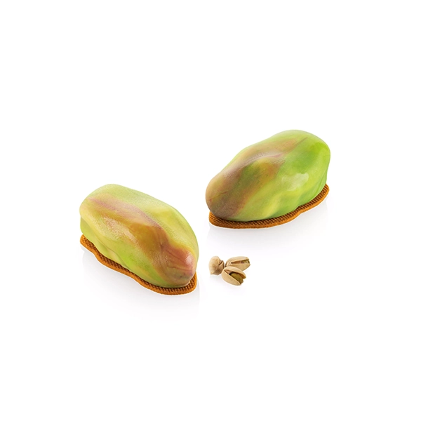 Professional silicone pistachio mould for 6 cm, 9.9 x 5.6 x 4 cm