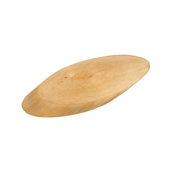 OVAL BIRCH WOOD CUTTING BOARD 35x16x2.5 cm