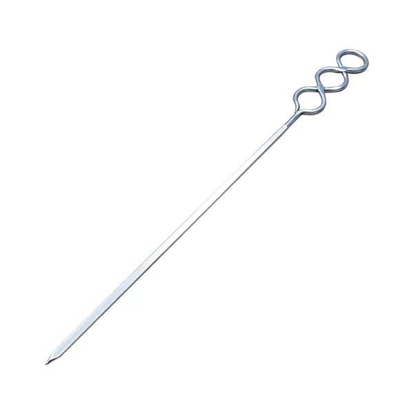 STAINLESS STEEL STEM WITH RINGS FOR HANGING SKEWER cm. 39