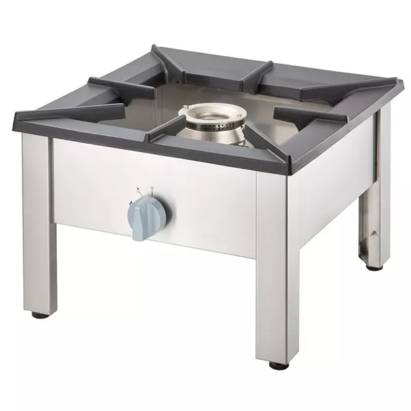 STAINLESS STEEL FLOOR STOVE WITH THERMOCOUPLE AND PILOT gas pot Kw 14 Methane G20
