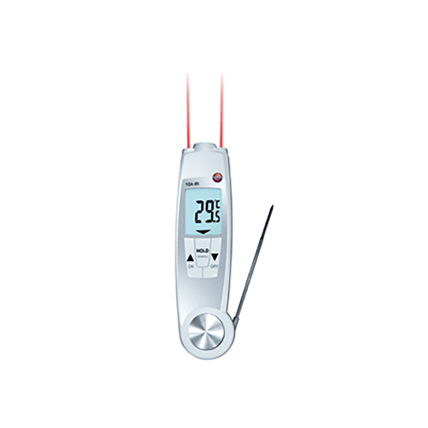 TEXT THERMOMETER mod. 104-IR WITH CONCEALED PROBE AND INFRARED -50°to +250°C