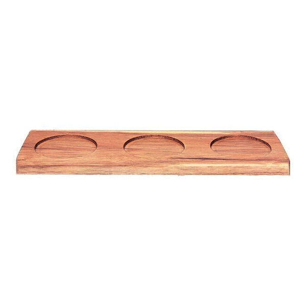 3-COMPARTMENT WOODEN TRAY cm. 32x11