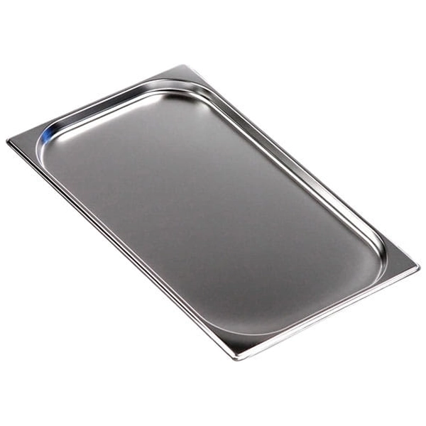 STAINLESS STEEL GASTRONORM TRAY 1/1 cm.53x32,5x2 capacity lt.3,0