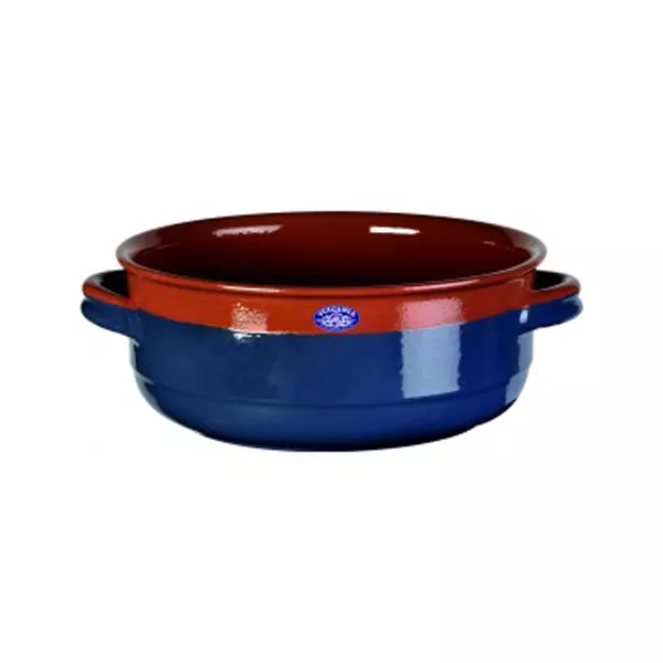 DEEP BLUE TERRACOTTA PAN 2 HANDLES 18x5.8 cm, 0.8 liters