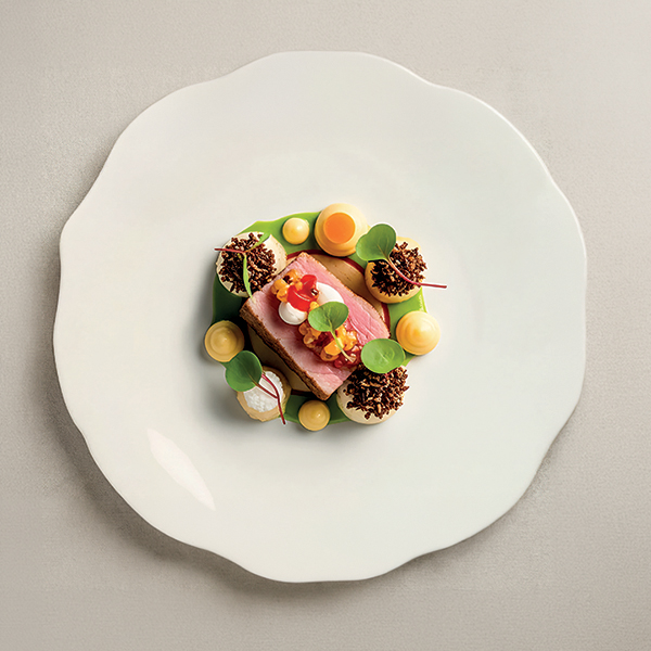 BON CHINA FLAT PLATE AF1760 cm. 28