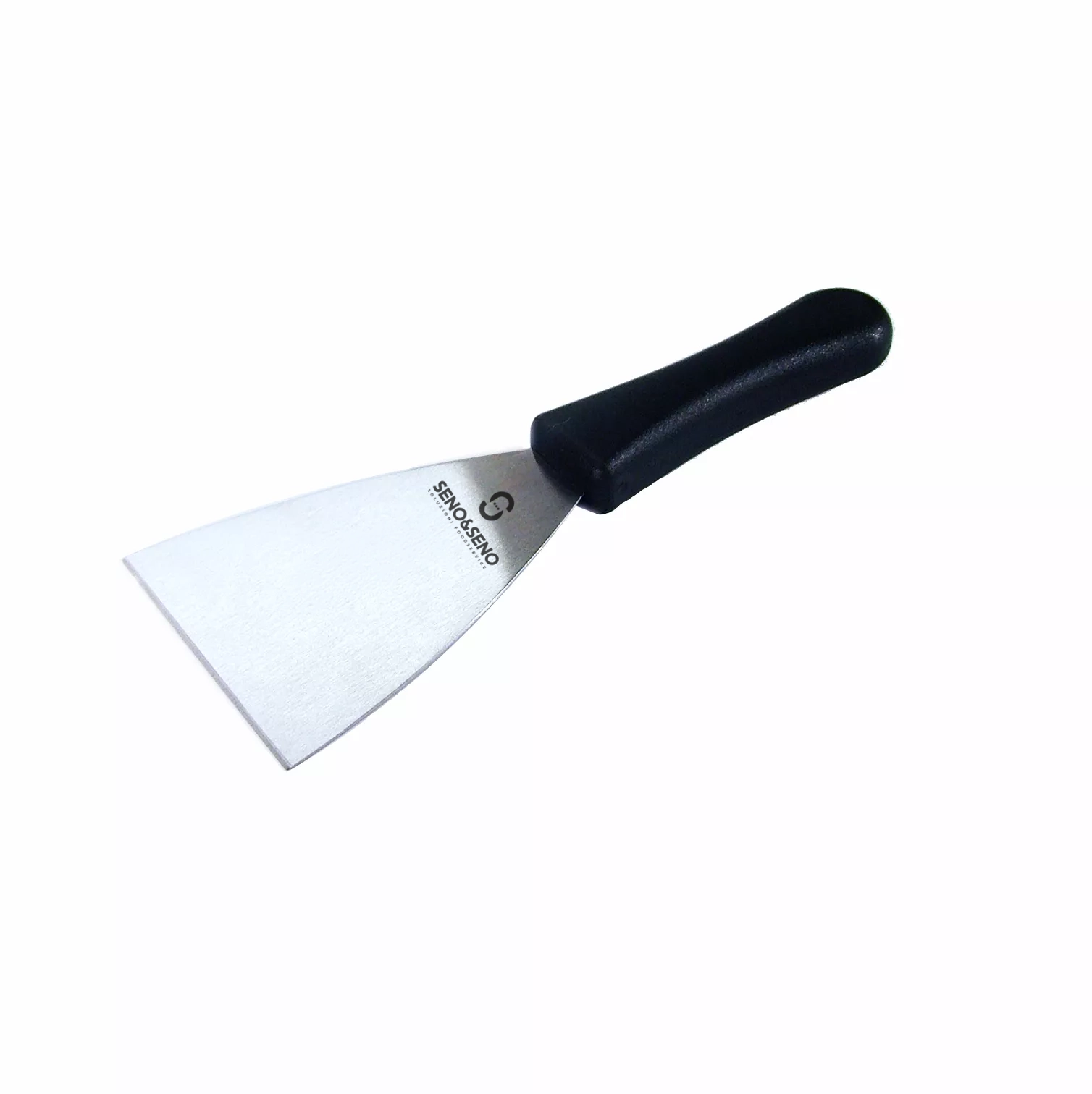 STAINLESS STEEL PIZZA SPATULA cm.12 BLACK PLASTIC HANDLE 2