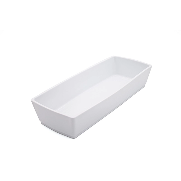 SMOOTH RECTANGULAR PORCELAIN PAN 2/8 cm. 33.1x14.1x6.8