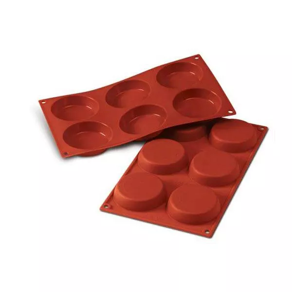 PROFESSIONAL SILICONE FLAN MOLD OF 6 cm.8x1,8
