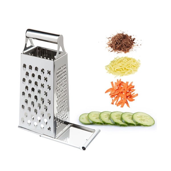 STAINLESS STEEL WESTMARK BOX 4 SIDES GRATER WITH PRODUCT CONTAINER cm.12x8,5x24 2