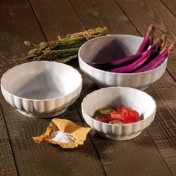 TRENTO PORCELAIN SALAD BOWL cm.17x6 2