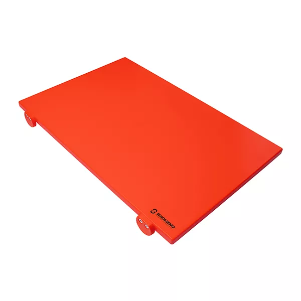 POLYETHYLENE CHOPPING BOARD WITH STOPPER cm.50X40X2 RED 2