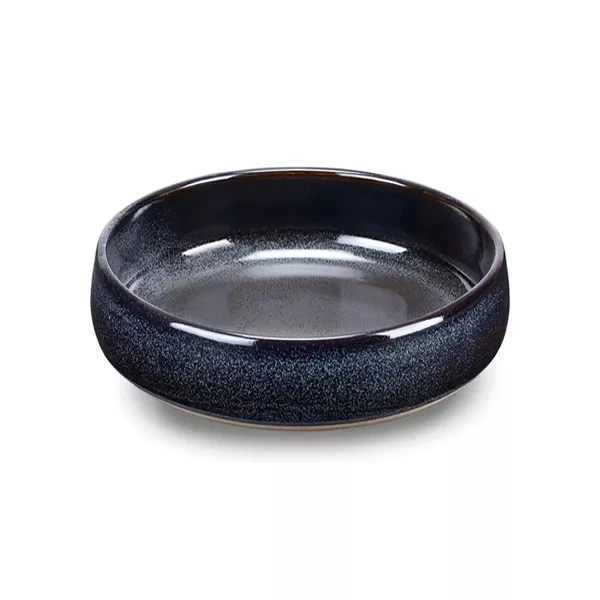 PASTA BOWL PLATE CM. 19.5 BLACK BISCUIT