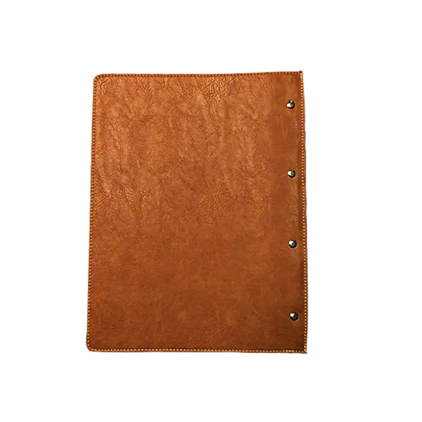 WOSDE TOBACCO LEATHER MENU HOLDER A4 format 2