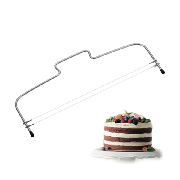 HORIZONTAL CAKE CUTTER WITH 2 WIRE BLADES cm.33x13,8x1 2