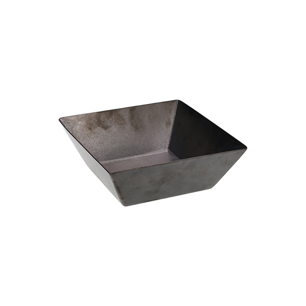SQUARE STEEL BREAD BASKET cm. 13x13x5 h TEX MEX